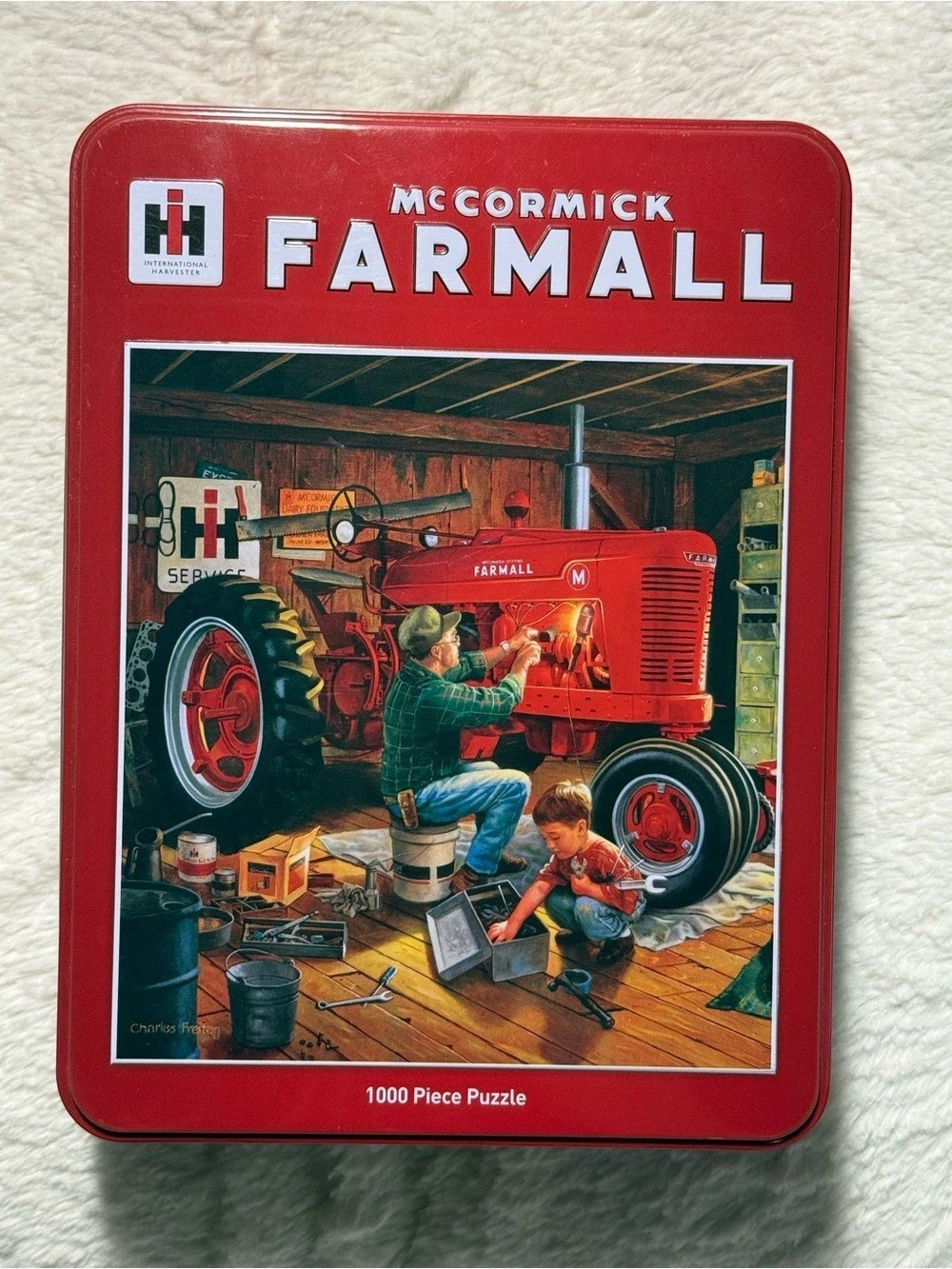 NIB Masterpieces McCormick Farmall 1000 Piece Puzzle in Tin Unopened!